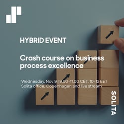 Crash Course on Business Process Excellence Nov. 9 at 9-11AM